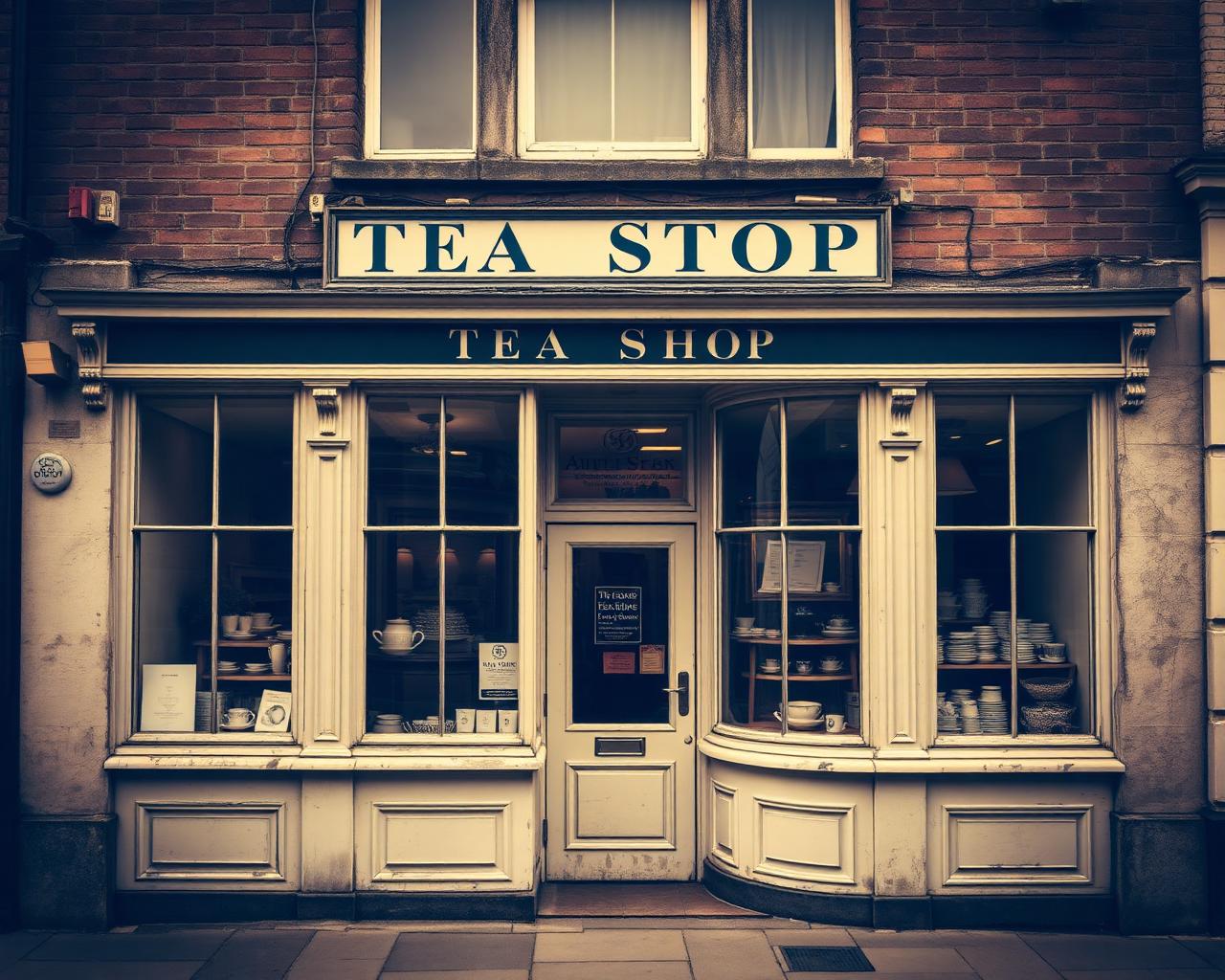 A traditional Cork tea shop storefront